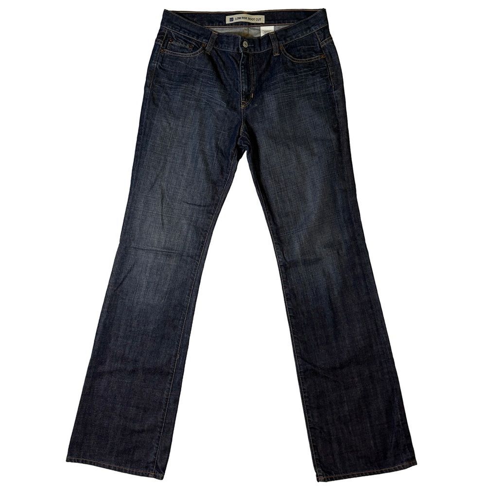 GAP Low Rise Bootcut Jeans | Made in USA | Dark Wash Y2K Denim - Picture 5 of 9